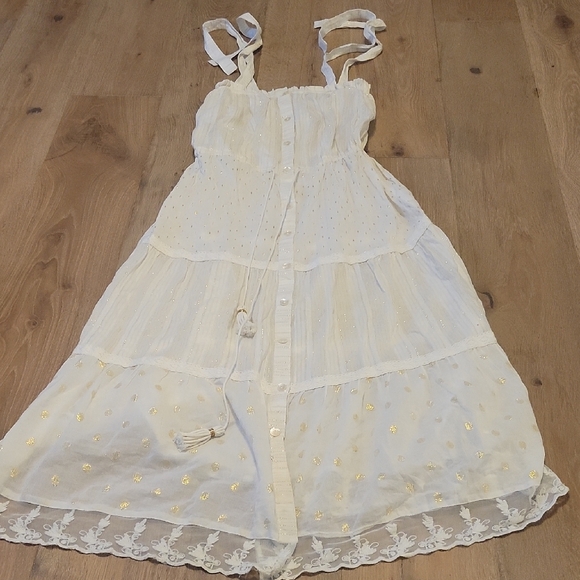 Blue Island Button Dress Size Small - Picture 1 of 6